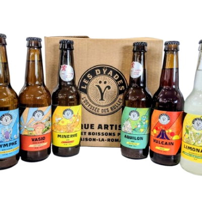 Carton mixte 10 bières mixtes et 2 limonades citron